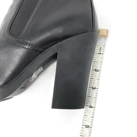 PRADA CHUNKY HEELS BLACK LAMBSKIN LEATHER CHELSEA BOOTS BOOTIE SZ 6.5 - Picture 14 of 14